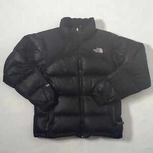 THE NORTH FACE WOMENS RETRO NUPTSE 700 DOWN PUFFER Vintage  JACKET Black Medium